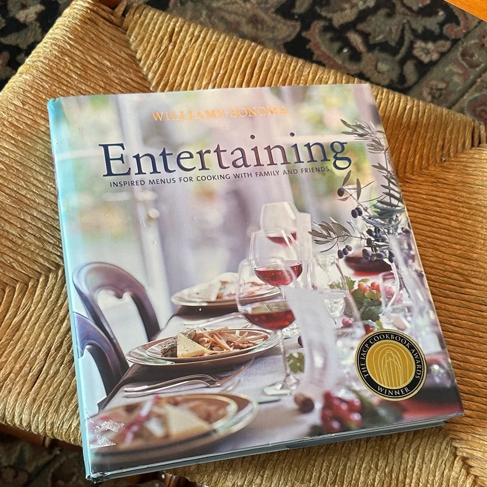 Williams Sonoma Entertaining recipe Book with Elegant Cover